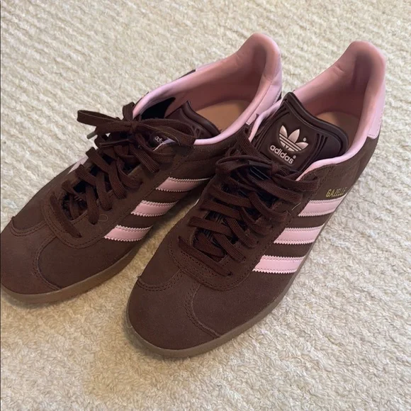 Adidas Gazelle Women's Brown and Pink Sneakers - Picture 6 of 9